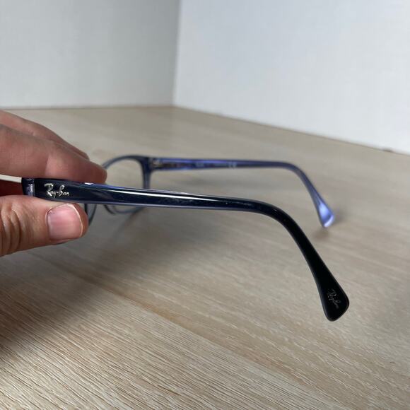 Ray-Ban RB5256 5190 Eyeglasses Translucent Blue Frames Only 52-16-135 - Picture 7 of 9